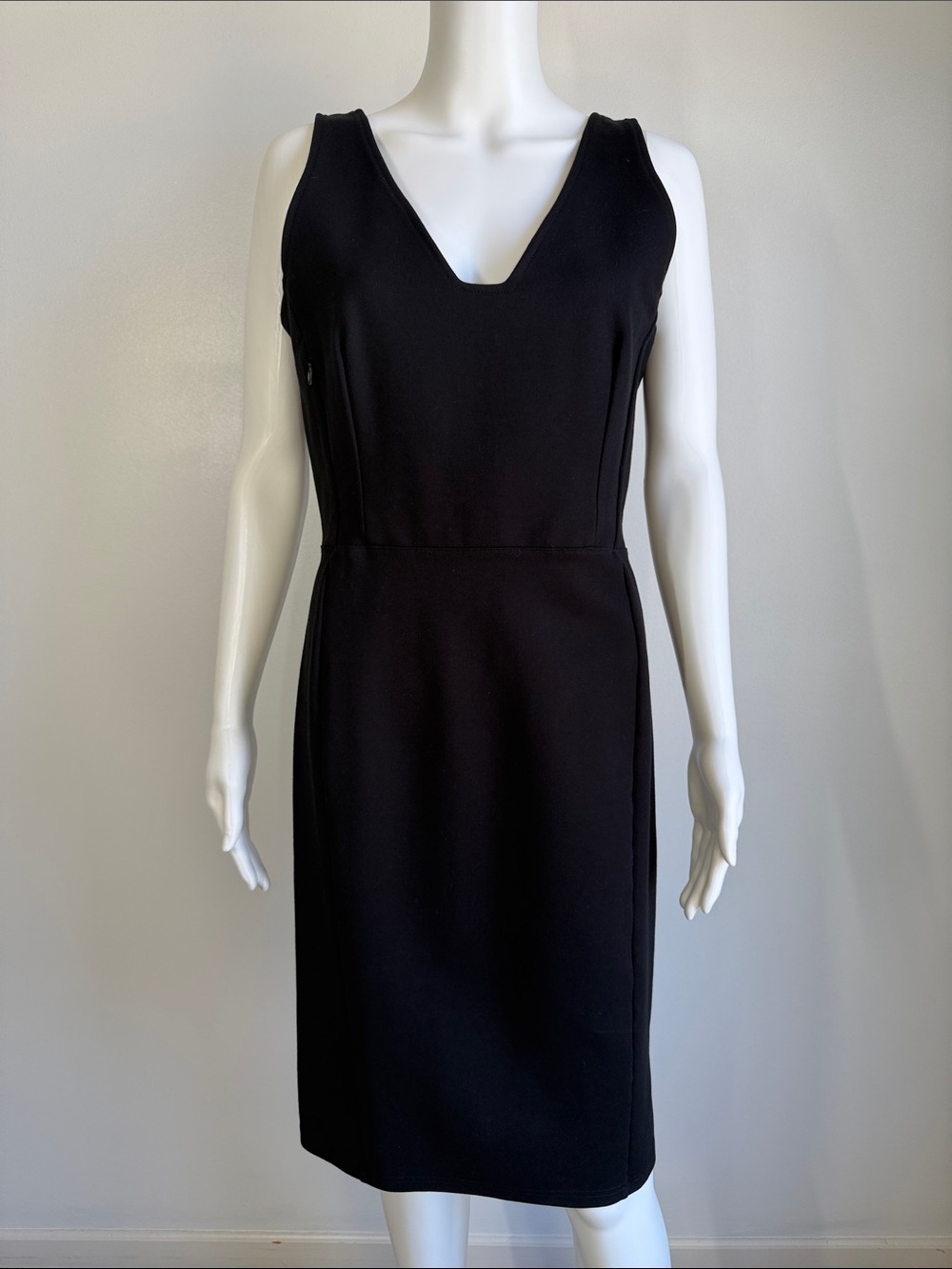 Betabrand Ponte Sleeveless Dress Hidden Pocket Black - Size M